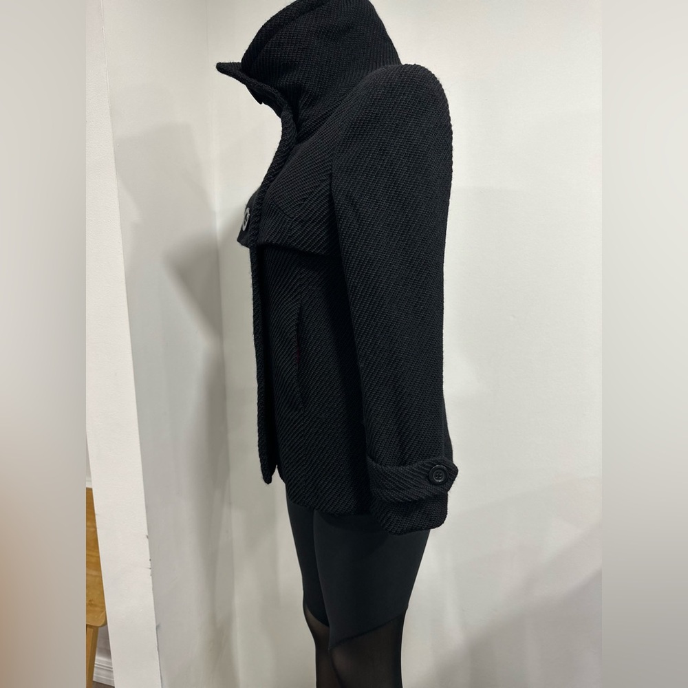 Trina Turk Black Wool Peacoat Women’s Size 8 Pockets Lined Jacket - Picture 4 of 10